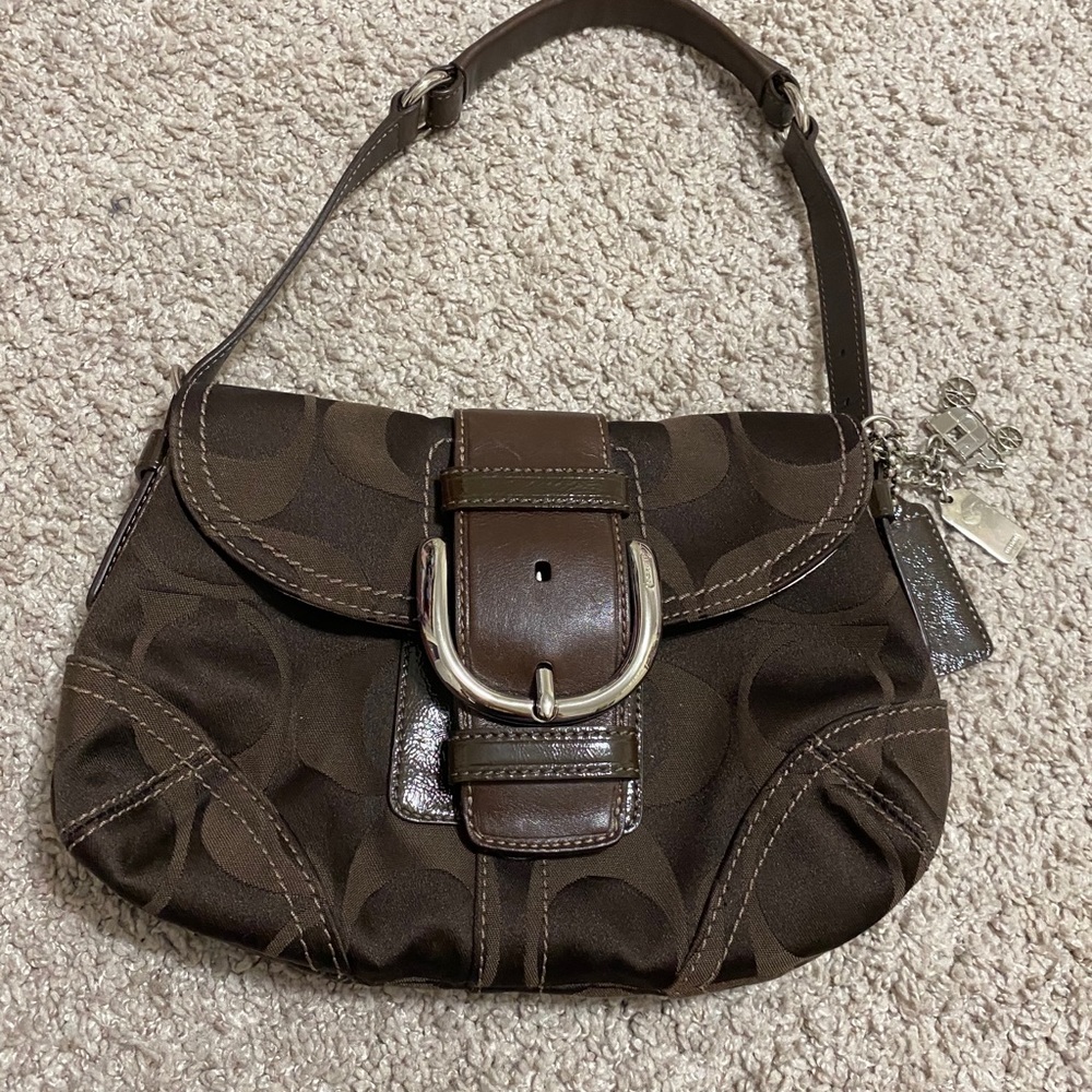 Coach chocolate brown purse